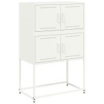 Vidaxl buffet blanc 68, 5x38, 5x107 cm acier Vidaxl buffet blanc 68, 5x38, 5x107 cm acier