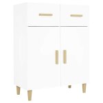 Vidaxl buffet blanc 69, 5x34x89 cm bois d?ing�nierie