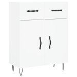 Vidaxl buffet blanc 69, 5x34x90 cm bois d'ing�nierie