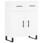 Vidaxl buffet blanc 69, 5x34x90 cm bois d'ing�nierie