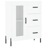 Vidaxl buffet blanc 69, 5x34x90 cm bois d'ingnierie