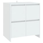 Vidaxl buffet blanc 70x41x75 cm bois d'ingénierie Vidaxl buffet blanc 70x41x75 cm bois d'ingénierie
