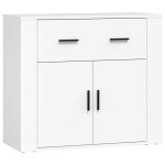 Vidaxl buffet blanc 80x33x70 cm bois d'ingénierie Vidaxl buffet blanc 80x33x70 cm bois d'ingénierie