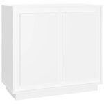 Vidaxl buffet blanc 80x34x75 cm bois d'ing�nierie