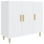 Vidaxl buffet blanc 90x34x80 cm bois d'ingnierie