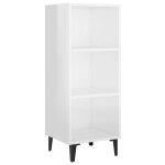 Vidaxl buffet blanc brillant 34, 5x32, 5x90 cm bois d'ing�nierie