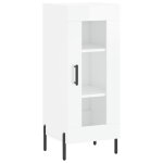Vidaxl buffet blanc brillant 34, 5x34x90 cm bois d'ingénierie Vidaxl buffet blanc brillant 34, 5x34x90 cm bois d'ingénierie