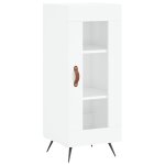 Vidaxl buffet blanc brillant 34, 5x34x90 cm bois d'ingénierie Vidaxl buffet blanc brillant 34, 5x34x90 cm bois d'ingénierie