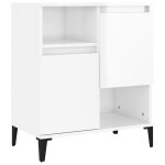 Vidaxl buffet blanc brillant 60x35x70 cm bois d'ing�nierie