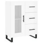 Vidaxl buffet blanc brillant 69, 5x34x90 cm bois d'ingénierie Vidaxl buffet blanc brillant 69, 5x34x90 cm bois d'ingénierie