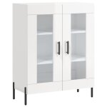 Vidaxl buffet blanc brillant 69, 5x34x90 cm bois d'ing�nierie