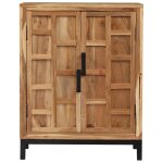 Vidaxl buffet bois d'acacia solide 60x35x76 cm marron