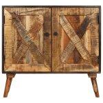 Vidaxl buffet bois de manguier massif 85x30x75 cm