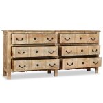 Vidaxl buffet bois de manguier solide 200x40x90 cm