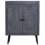Vidaxl buffet bois solide de manguier 60x30x76 cm