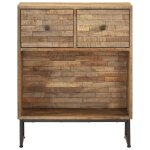 Vidaxl buffet bois de teck recycl� 60x30x75 cm
