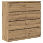 Vidaxl buffet ch�ne artisanal 100x35x99 cm bois d'ing�nierie