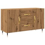 Vidaxl buffet chne artisanal 100x36x60 cm bois d'ingnierie