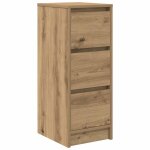 Vidaxl buffet ch�ne artisanal 29, 5x34x76 cm bois d'ing�nierie