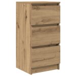 Vidaxl buffet ch�ne artisanal 37, 5x35x76 cm bois d'ing�nierie