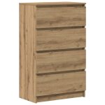 Vidaxl buffet ch�ne artisanal 60x35x98, 5 cm bois d'ing�nierie