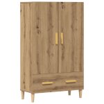Vidaxl buffet ch�ne artisanal 70x31x115 cm bois d'ing�nierie