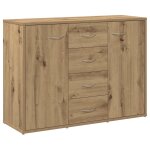 Vidaxl buffet ch�ne artisanal 88x30x64 cm bois d'ing�nierie