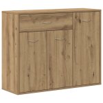 Vidaxl buffet ch�ne artisanal 88x30x70 cm bois d'ing�nierie