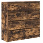 Vidaxl buffet ch�ne fum� 100x35x99 cm bois d'ing�nierie