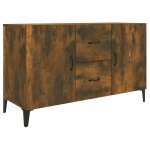 Vidaxl buffet chne fum 100x36x60 cm bois d'ingnierie