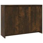 Vidaxl buffet ch�ne fum� 102x33x75 cm bois d'ing�nierie