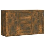 Vidaxl buffet ch�ne fum� 120x36x69 cm bois d'ing�nierie
