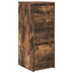 Vidaxl buffet ch�ne fum� 29, 5x34x76 cm bois d'ing�nierie