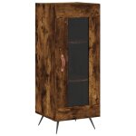 Vidaxl buffet chêne fumé 34, 5x34x90 cm bois d'ingénierie Vidaxl buffet chêne fumé 34, 5x34x90 cm bois d'ingénierie