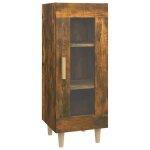 Vidaxl buffet ch�ne fum� 34, 5x34x90 cm bois d'ing�nierie