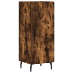Vidaxl buffet ch�ne fum� 34, 5x34x90 cm bois d'ing�nierie
