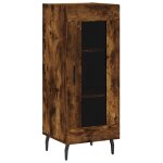 Vidaxl buffet chêne fumé 34, 5x34x90 cm bois d'ingénierie Vidaxl buffet chêne fumé 34, 5x34x90 cm bois d'ingénierie