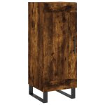 Vidaxl buffet ch�ne fum� 34, 5x34x90 cm bois d'ing�nierie