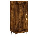Vidaxl buffet ch�ne fum� 34, 5x34x90 cm bois d'ing�nierie