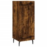 Vidaxl buffet chne fum 34, 5x34x90 cm bois d'ingnierie