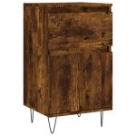 Vidaxl buffet ch�ne fum� 40x35x70 cm bois d'ing�nierie