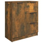 Vidaxl buffet chêne fumé 60x30x70 cm bois d'ingénierie Vidaxl buffet chêne fumé 60x30x70 cm bois d'ingénierie