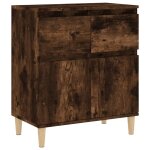 Vidaxl buffet chne fum 60x35x70 cm bois d'ingnierie
