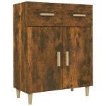 Vidaxl buffet ch�ne fum� 69, 5x34x89 cm bois d'ing�nierie