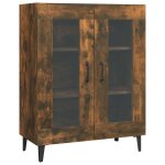 Vidaxl buffet ch�ne fum� 69, 5x34x90 cm bois d'ing�nierie