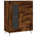 Vidaxl buffet chêne fumé 69, 5x34x90 cm bois d'ingénierie Vidaxl buffet chêne fumé 69, 5x34x90 cm bois d'ingénierie