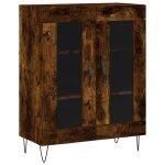 Vidaxl buffet ch�ne fum� 69, 5x34x90 cm bois d'ing�nierie