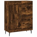 Vidaxl buffet chne fum 69, 5x34x90 cm bois d'ingnierie