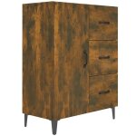 Vidaxl buffet ch�ne fum� 69, 5x34x90 cm bois d'ing�nierie
