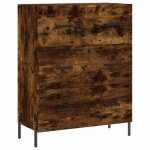 Vidaxl buffet ch�ne fum� 69, 5x34x90 cm bois d'ing�nierie